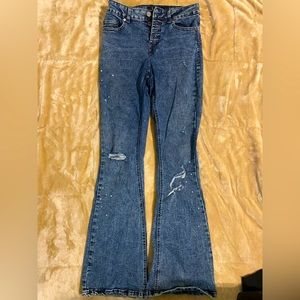 indigo rein flare jeans